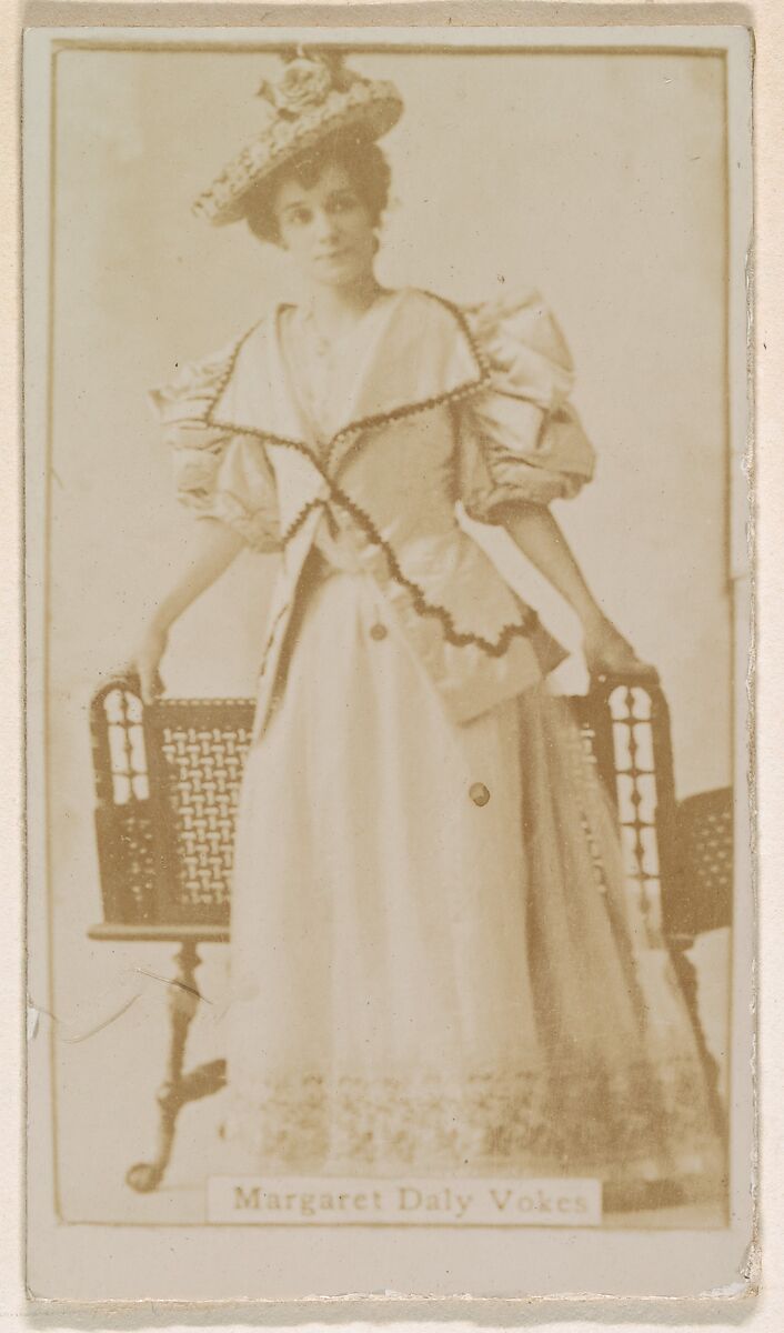 Margaret Daily Vokes, from the Actresses series (N245) issued by Kinney Brothers to promote Sweet Caporal Cigarettes, Issued by Kinney Brothers Tobacco Company, Albumen photograph 