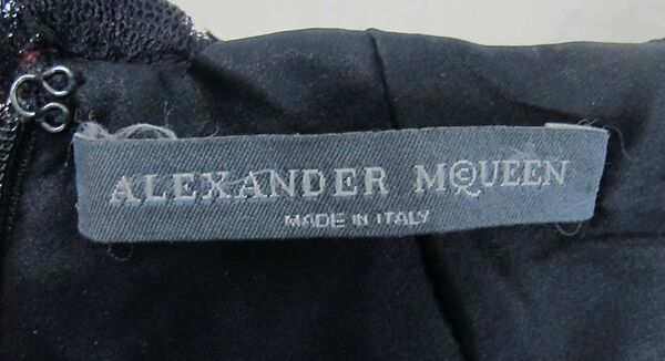 Dress, Alexander McQueen (British, founded 1992), wool, silk, metal, British