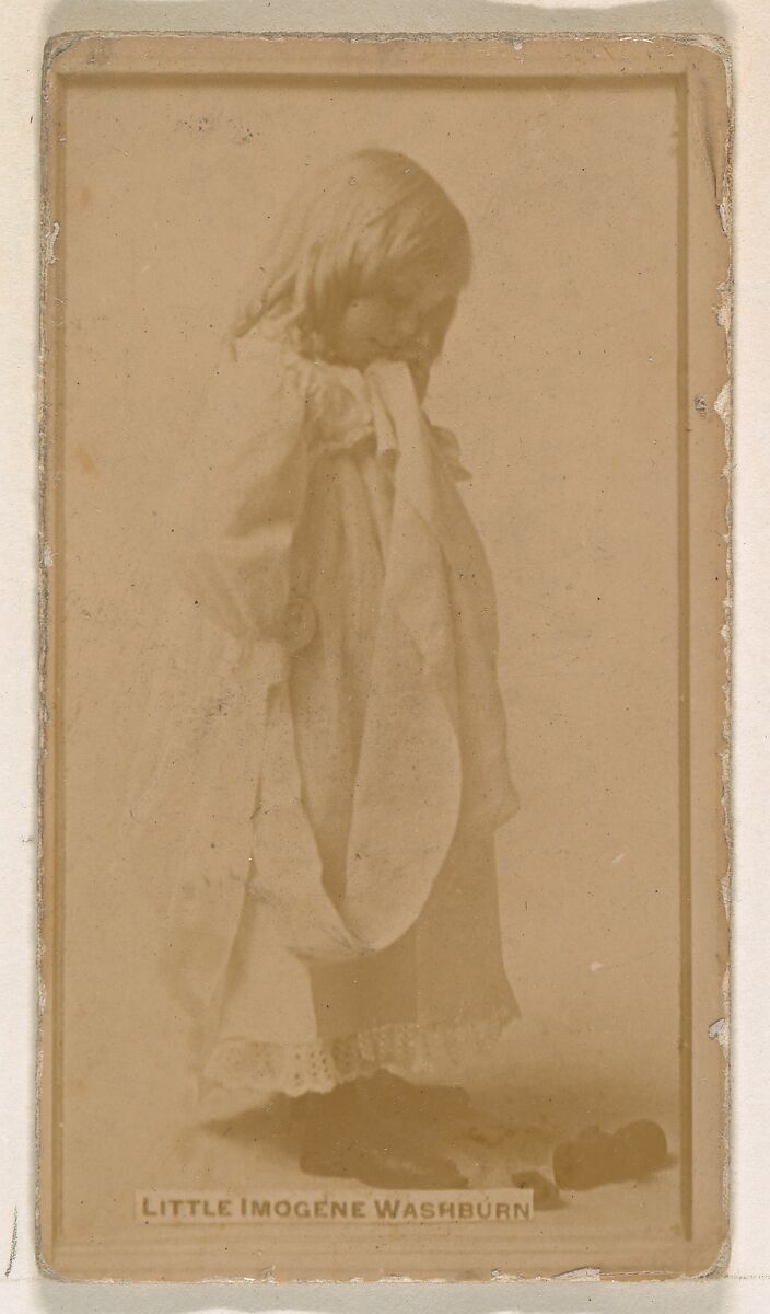 Little Imogene Washburn, from the Actresses series (N245) issued by Kinney Brothers to promote Sweet Caporal Cigarettes, Issued by Kinney Brothers Tobacco Company, Albumen photograph 