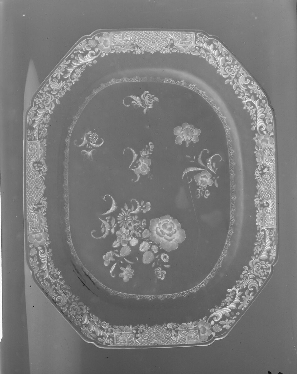 Platter, Porcelain, Chinese