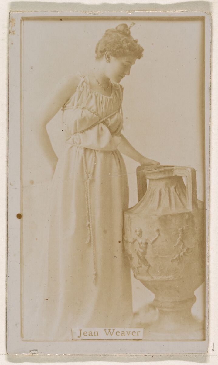 Jean Weaver, from the Actresses series (N245) issued by Kinney Brothers to promote Sweet Caporal Cigarettes, Issued by Kinney Brothers Tobacco Company, Albumen photograph 