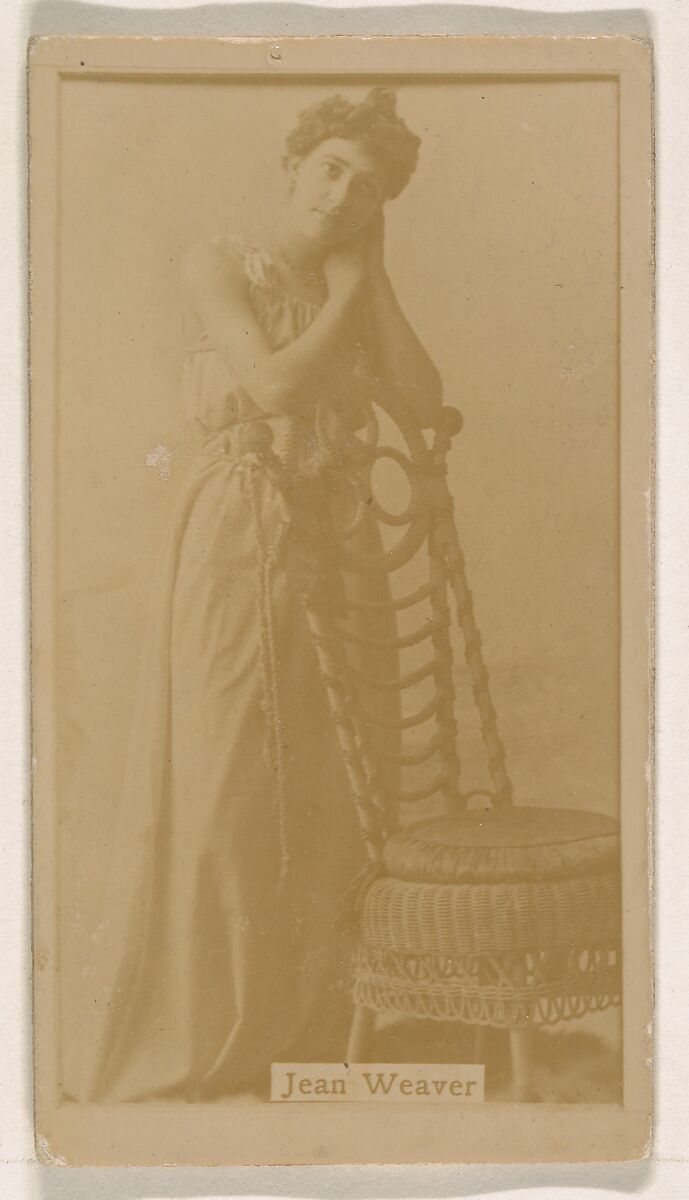 Jean Weaver, from the Actresses series (N245) issued by Kinney Brothers to promote Sweet Caporal Cigarettes, Issued by Kinney Brothers Tobacco Company, Albumen photograph 