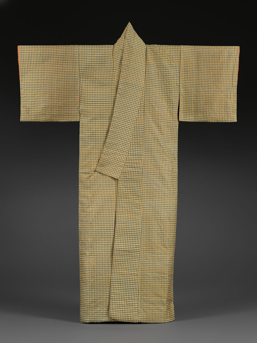 Kimono (Shijira), Extended plain-weave silk, Japan