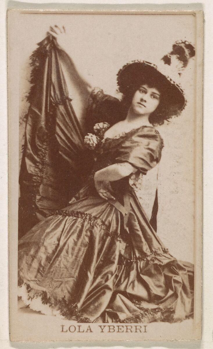Issued by Kinney Brothers Tobacco Company, Miss Molke, from the Actresses  series (N245) issued by Kinney Brothers to promote Sweet Caporal Cigarettes