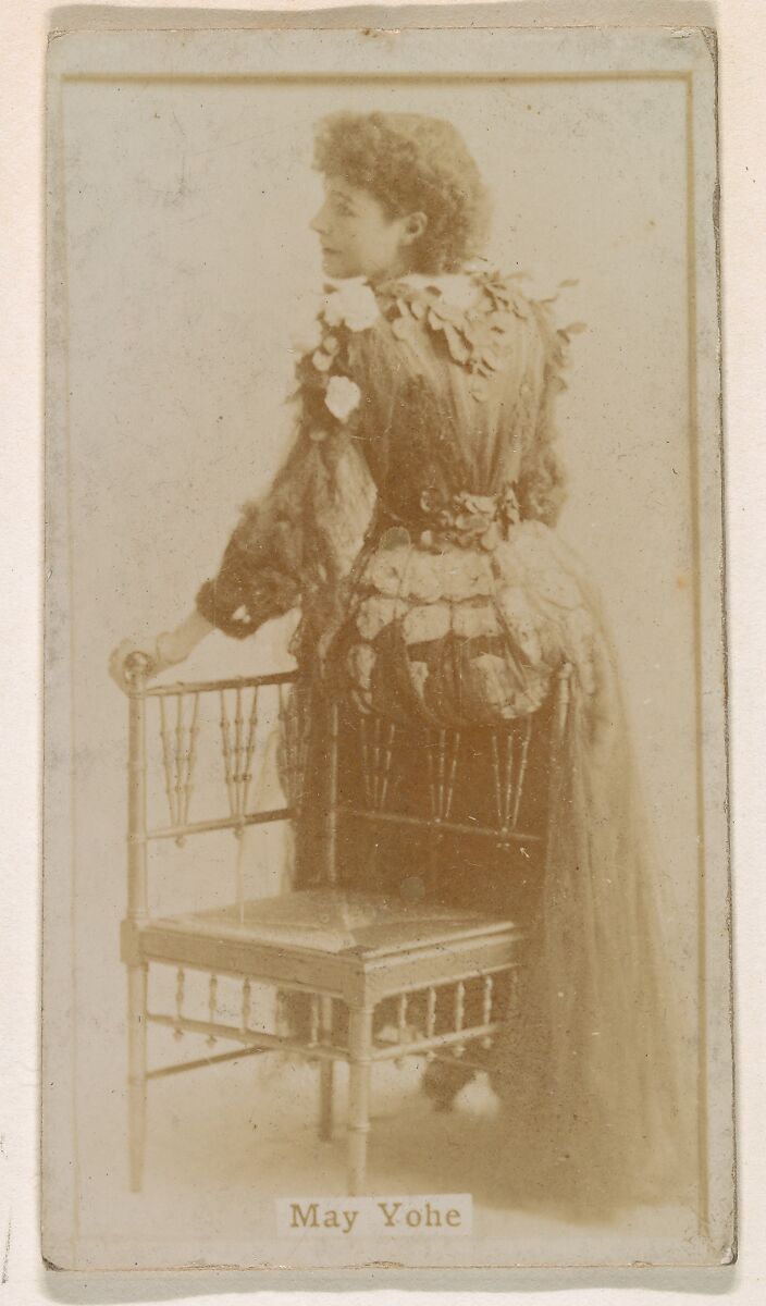 May Yohe, from the Actresses series (N245) issued by Kinney Brothers to promote Sweet Caporal Cigarettes, Issued by Kinney Brothers Tobacco Company, Albumen photograph 