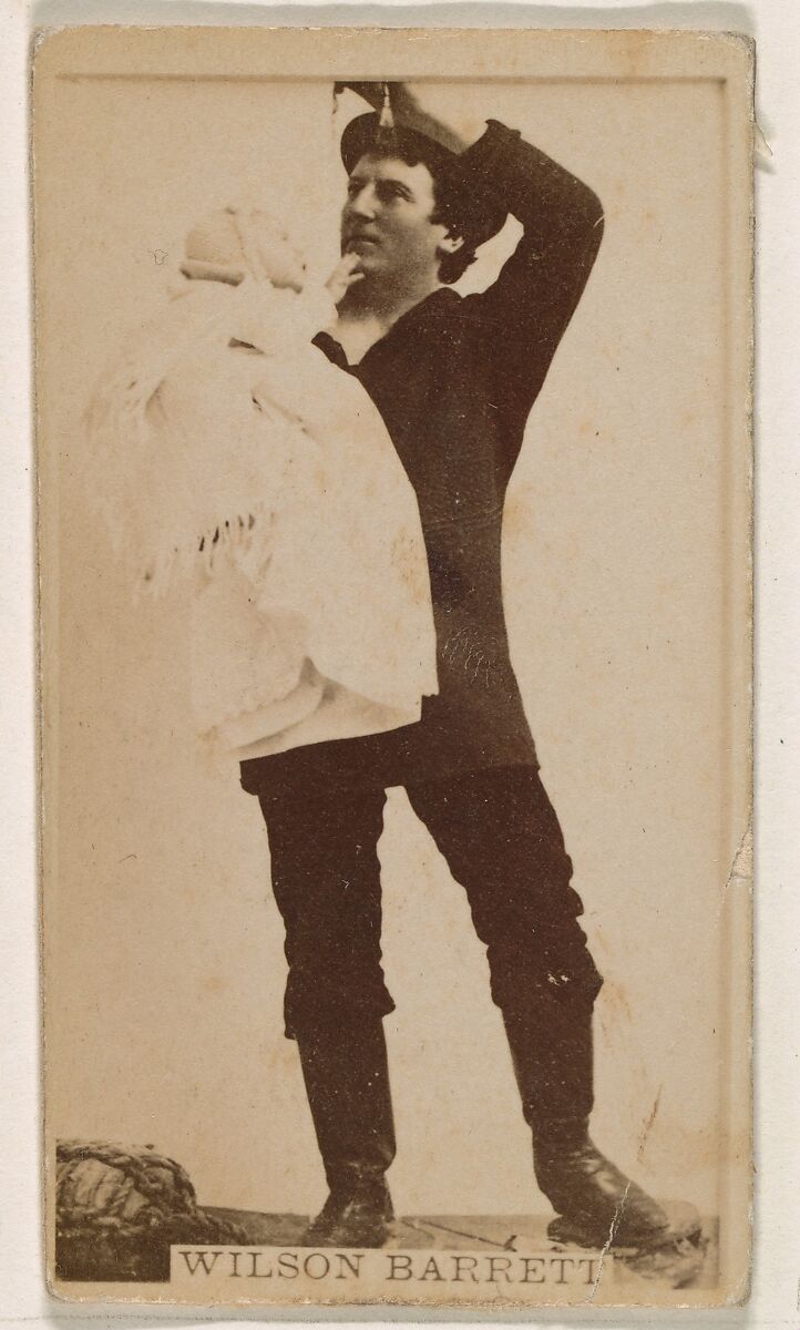 Wilson Barrett, from the Actresses series (N245) issued by Kinney Brothers to promote Sweet Caporal Cigarettes, Issued by Kinney Brothers Tobacco Company, Albumen photograph 