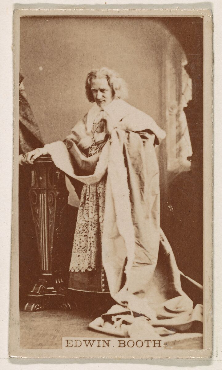 Edwin Booth, from the Actresses series (N245) issued by Kinney Brothers to promote Sweet Caporal Cigarettes, Issued by Kinney Brothers Tobacco Company, Albumen photograph 