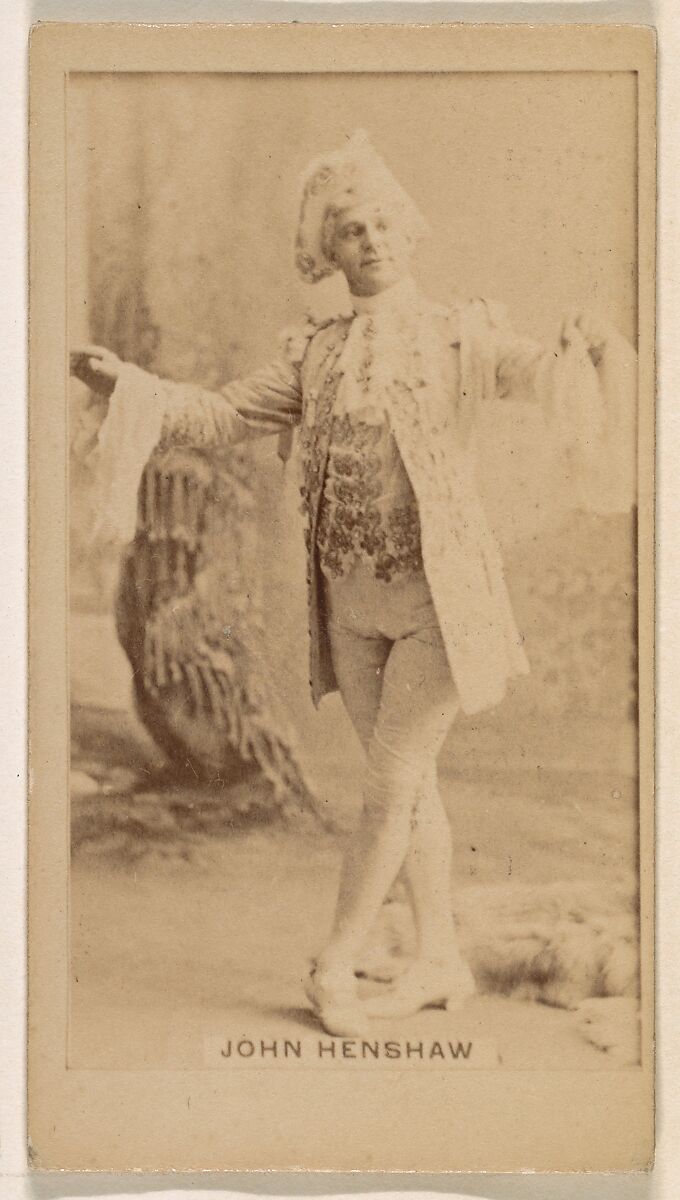 John Henshaw, from the Actresses series (N245) issued by Kinney Brothers to promote Sweet Caporal Cigarettes, Issued by Kinney Brothers Tobacco Company, Albumen photograph 