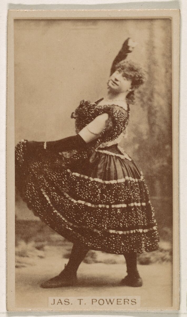 Jas. T. Powers, from the Actresses series (N245) issued by Kinney Brothers to promote Sweet Caporal Cigarettes, Issued by Kinney Brothers Tobacco Company, Albumen photograph 