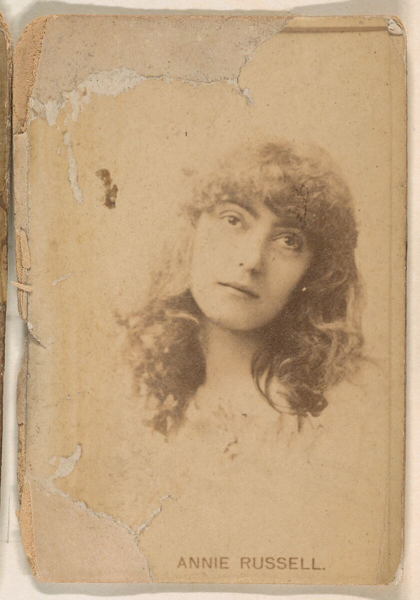 Annie Russell, from the Actresses series (N245) issued by Kinney Brothers to promote Sweet Caporal Cigarettes, Issued by Kinney Brothers Tobacco Company, Albumen photograph 