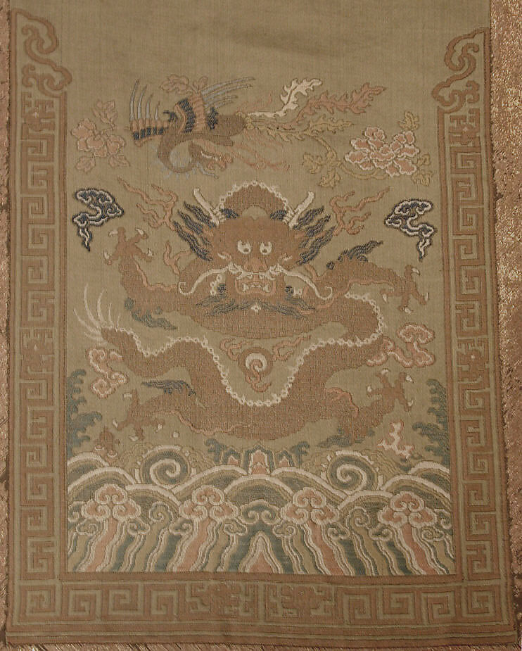 Piece, Silk; lined with silk, China 