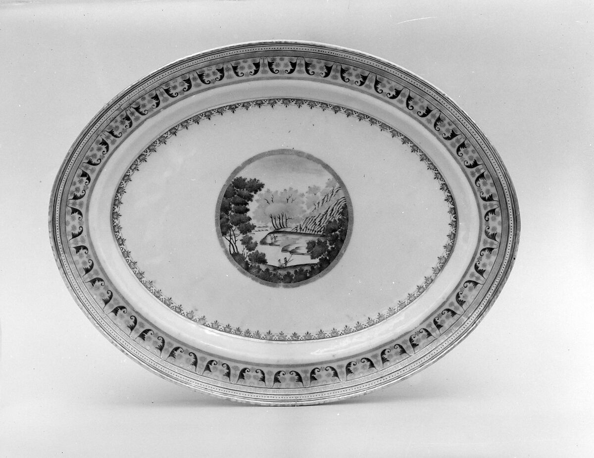 Platter, Porcelain, Chinese 