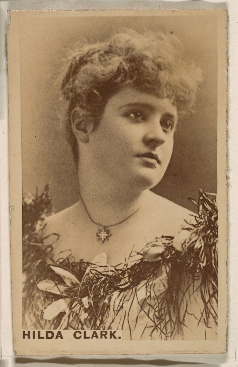 Hilda Clark, from the Actresses series (N246), Type 1, issued by Kinney Brothers to promote Sporting Extra Cigarettes, Issued by Kinney Brothers Tobacco Company, Albumen photograph 