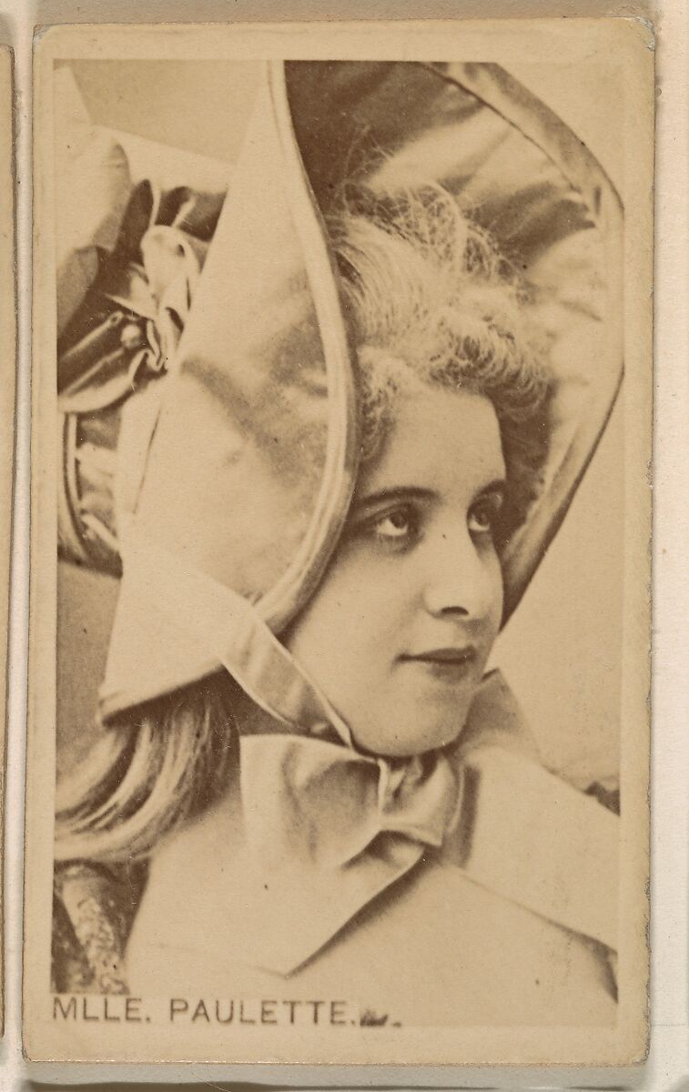 Mlle. Paulette, from the Actresses series (N246), Type 1, issued by Kinney Brothers to promote Sporting Extra Cigarettes, Issued by Kinney Brothers Tobacco Company, Albumen photograph 