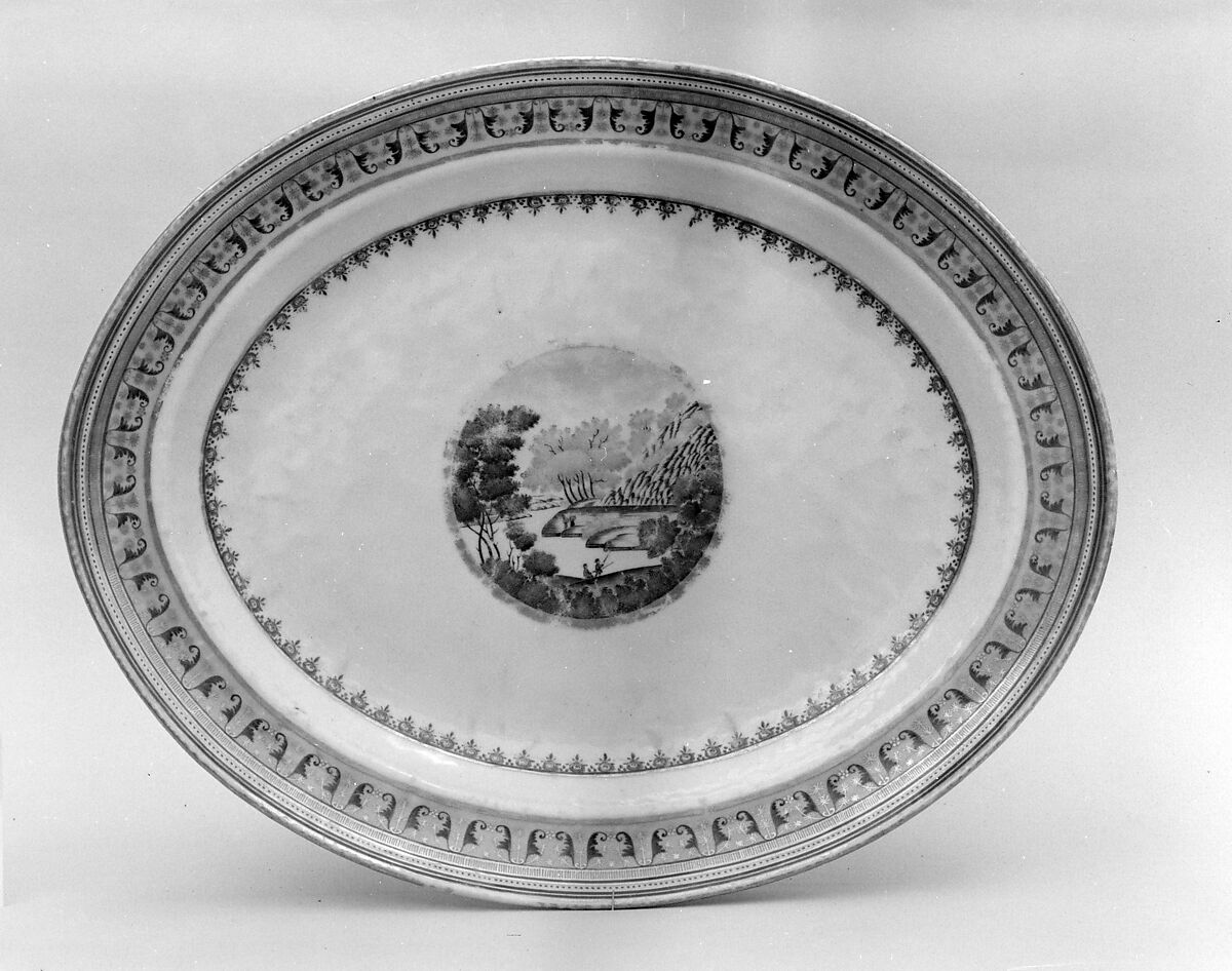 Platter, Porcelain, Chinese 