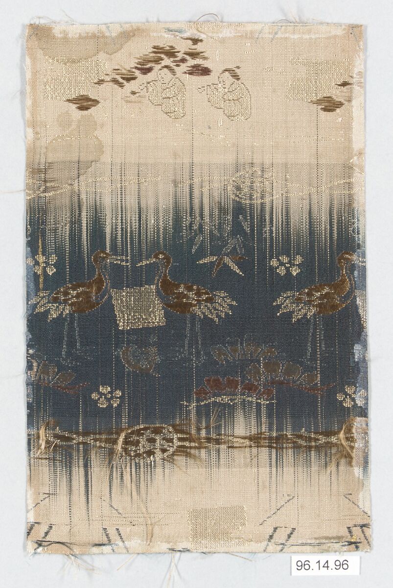 Piece, Silk, metallic thread, Japan 