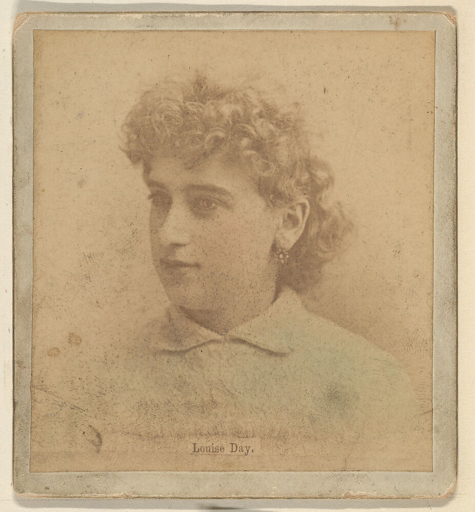 Louise Day, from the Actresses series (N246), Type 2, issued by Kinney Brothers to promote Sporting Extra Cigarettes, Issued by Kinney Brothers Tobacco Company, Albumen photograph 