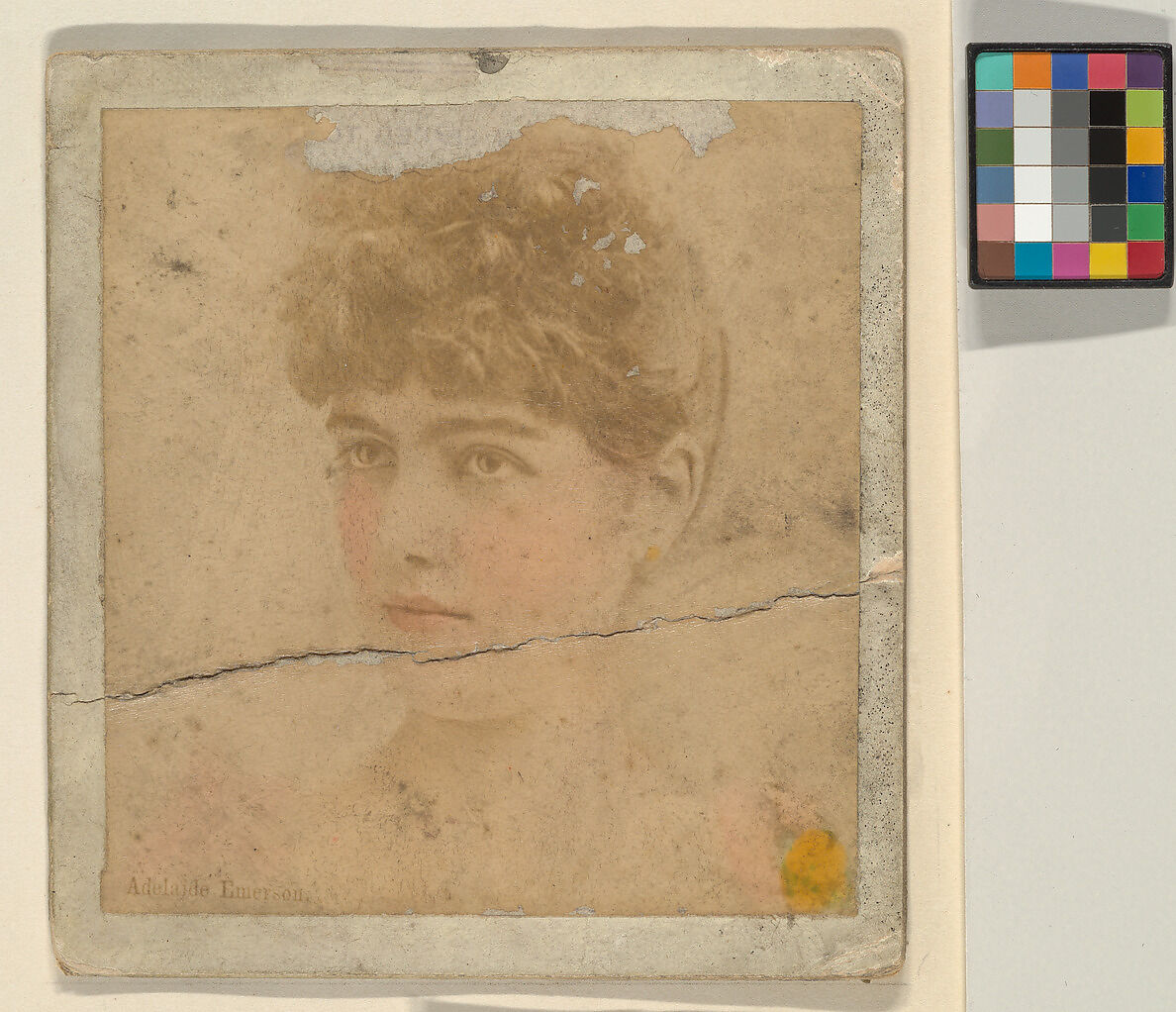 Adelaide Emerson, from the Actresses series (N246), Type 2, issued by Kinney Brothers to promote Sporting Extra Cigarettes, Issued by Kinney Brothers Tobacco Company, Albumen photograph 