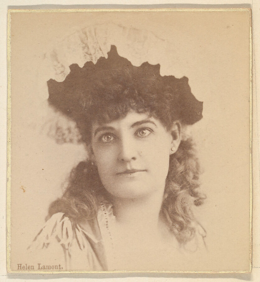 Helen Lamont, from the Actresses series (N246), Type 2, issued by Kinney Brothers to promote Sporting Extra Cigarettes, Issued by Kinney Brothers Tobacco Company, Albumen photograph 