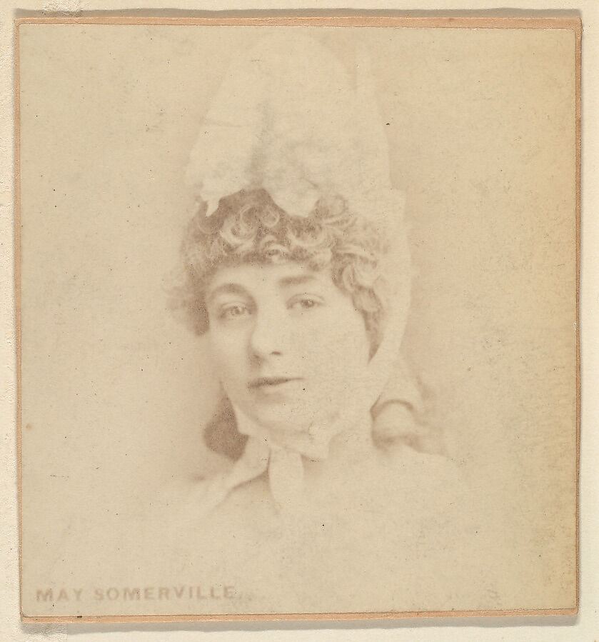 May Somerville, from the Actresses series (N246), Type 2, issued by Kinney Brothers to promote Sporting Extra Cigarettes, Issued by Kinney Brothers Tobacco Company, Albumen photograph 