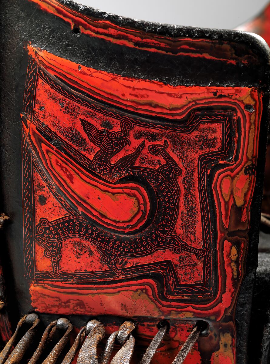 Armor for the Torso and Hips, Leather, lacquer, copper alloy, iron, Dali Kingdom (present-day Yunnan, China)
