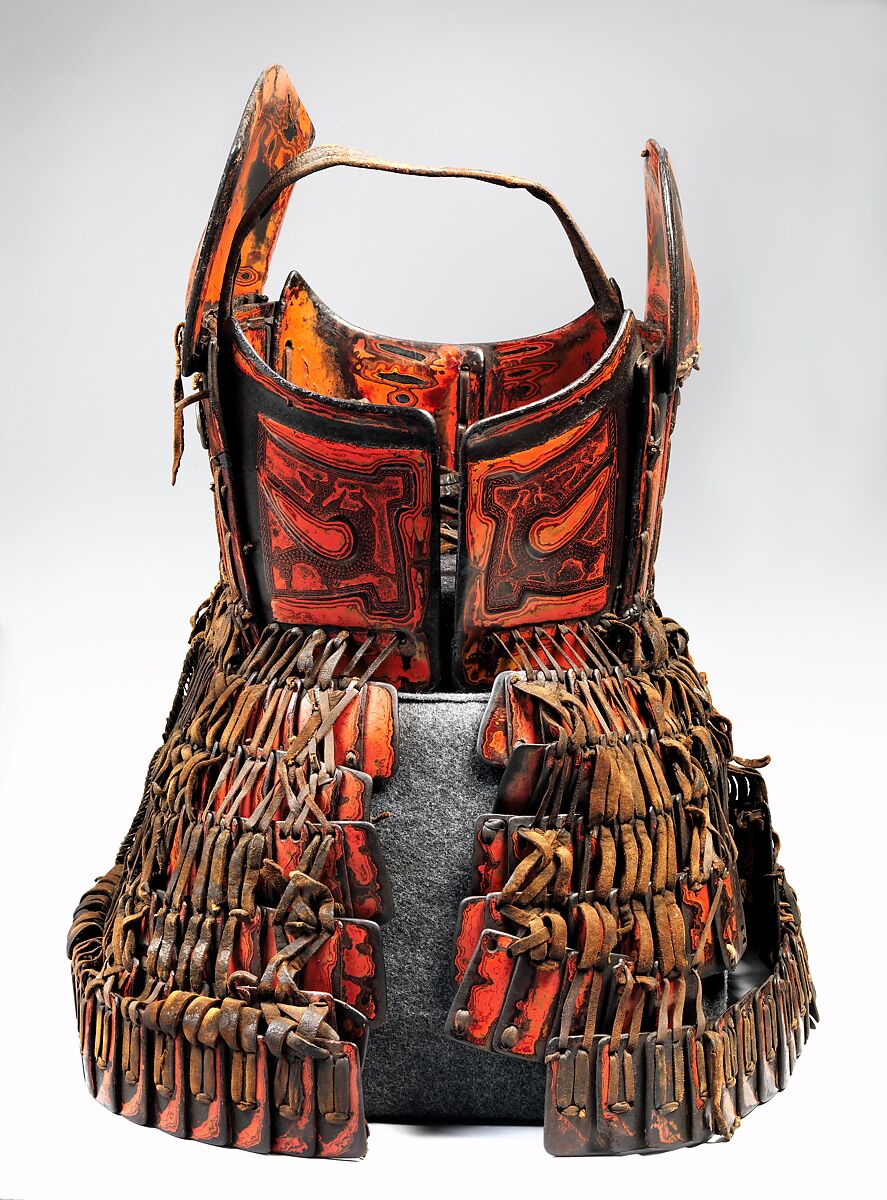 Armor for the Torso and Hips, Leather, lacquer, copper alloy, iron, Dali Kingdom (present-day Yunnan, China)