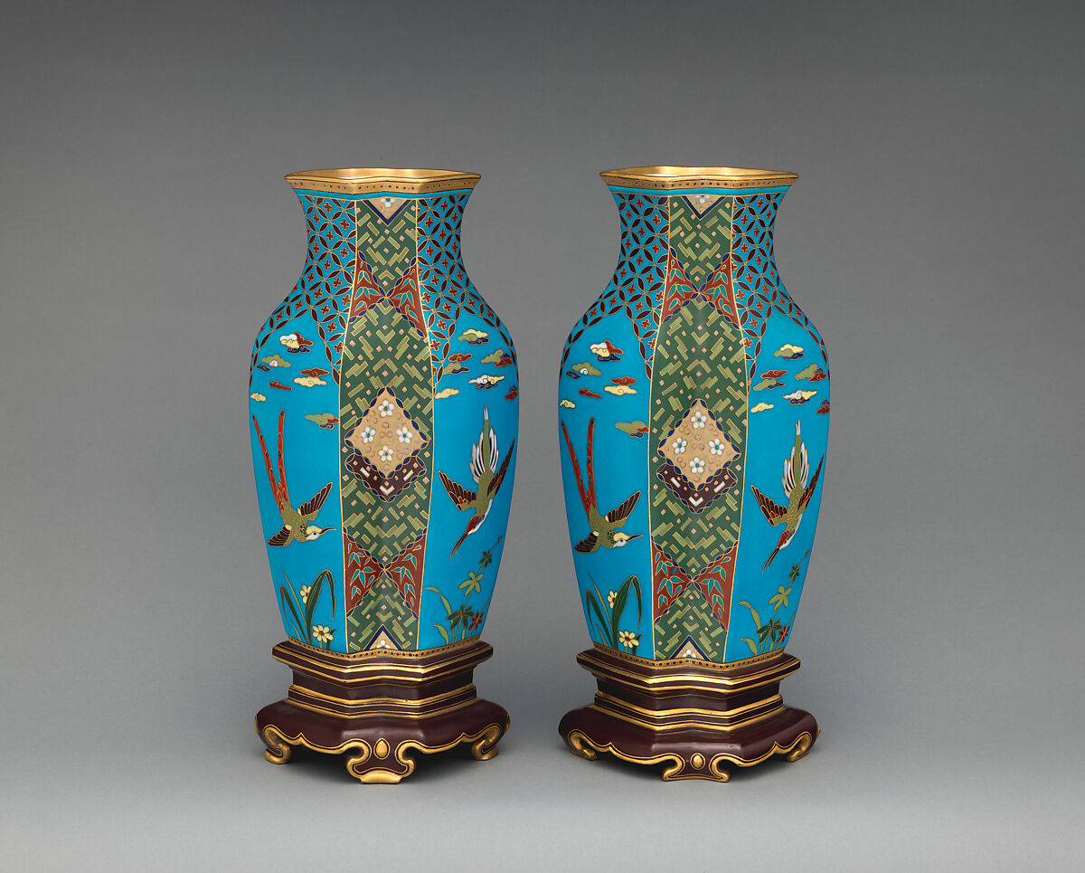 Vase (one of a pair), Christopher Dresser (British, Glasgow, Scotland 1834–1904 Mulhouse), Earthenware, British, Stoke-on-Trent, Staffordshire 