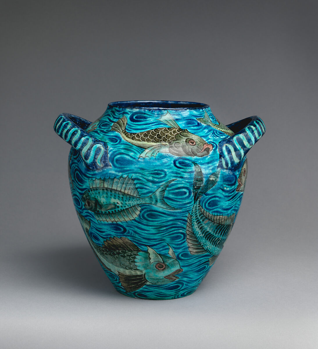 Vase, Attributed to William De Morgan (British, London 1839–1917 London), Earthenware, British, London 
