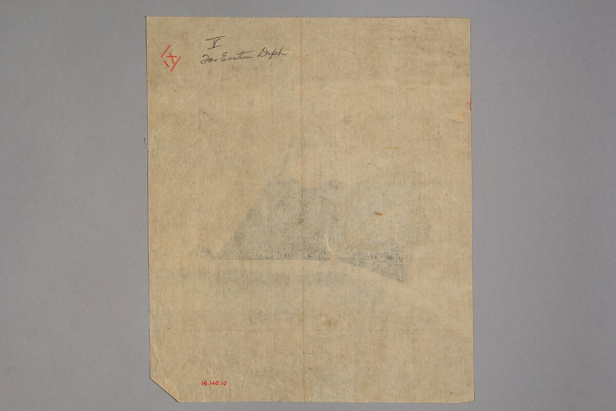 Immortal Poet, Kano Shōun (1637–1702), Unmounted shikisi leaf; ink and color on silk, Japan