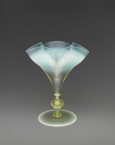 Vase with knopped stem
