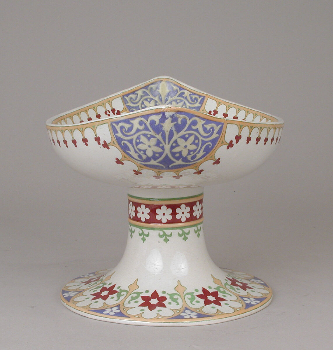 Tazza, Augustus Welby Northmore Pugin (British, London 1812–1852 Ramsgate), Earthenware with transfer-printed decoration, British, Stoke-on-Trent, Staffordshire