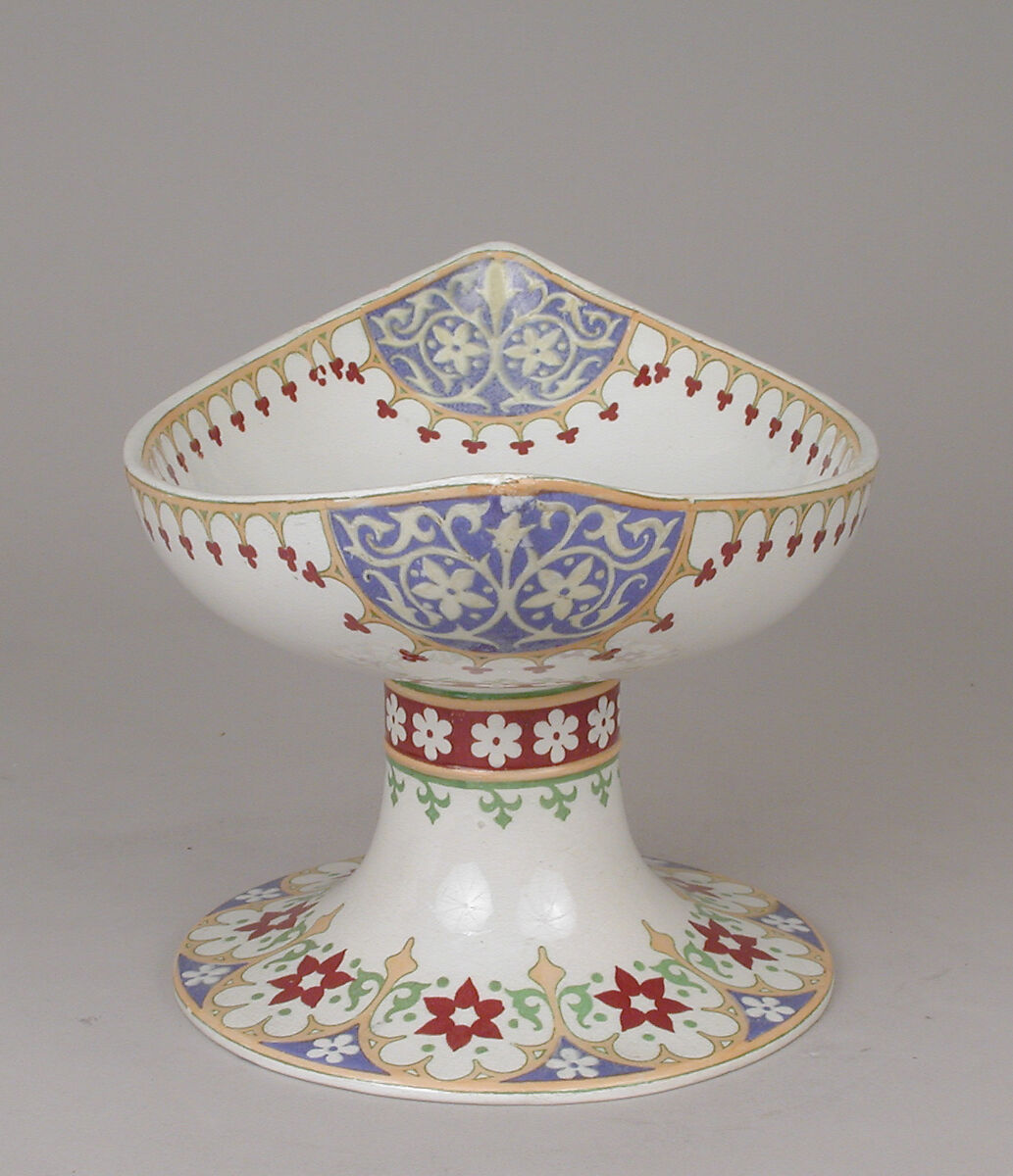 Tazza, Augustus Welby Northmore Pugin (British, London 1812–1852 Ramsgate), Earthenware with transfer-printed decoration, British, Stoke-on-Trent, Staffordshire