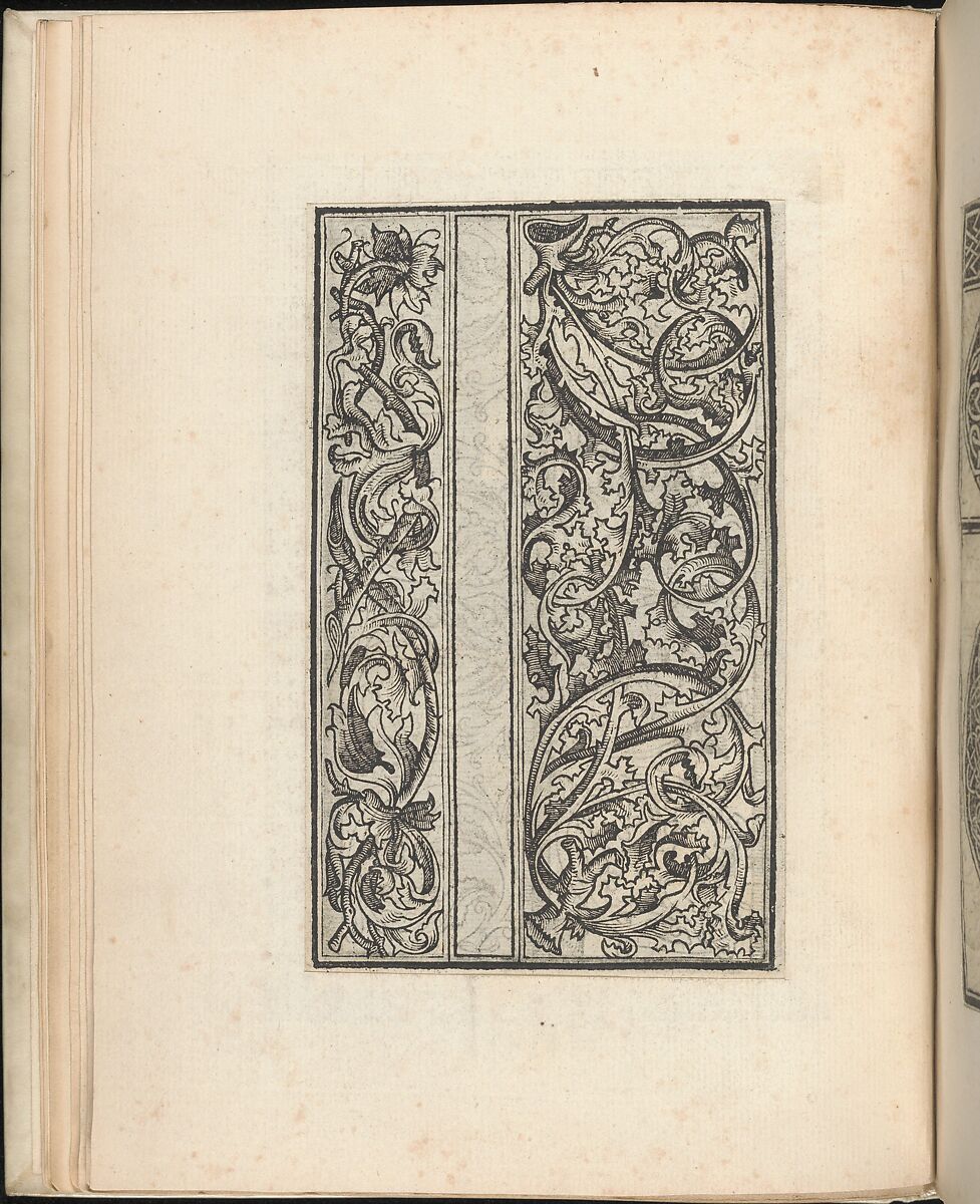 Esemplario di lavori, page 4 (verso), Nicolò Zoppino (Italian, Ferrara 1478/80–1544 Venice)  , Venice, Woodcut (pages inlaid, modern vellum binding) 