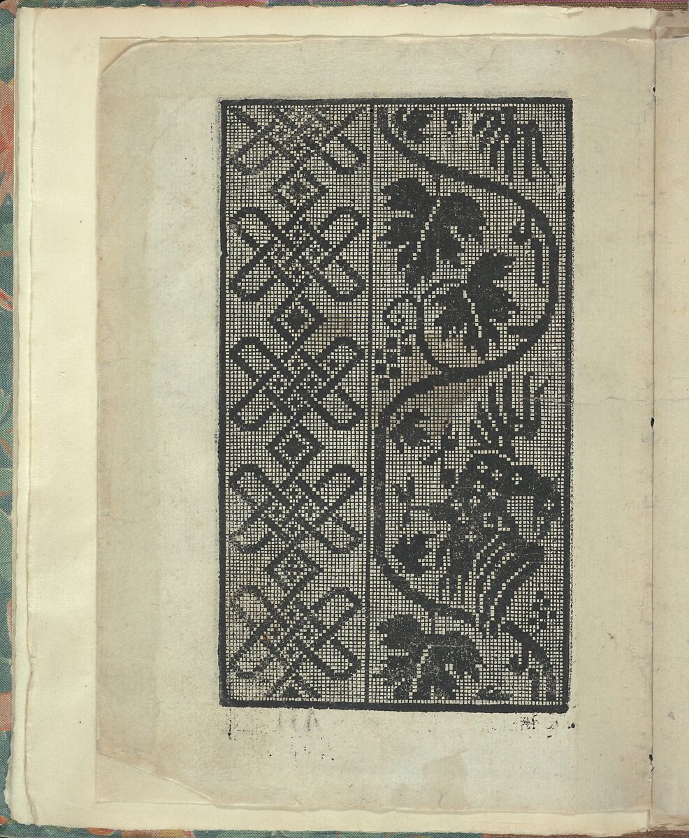 Opera Nova Universali intitulata Corona di racammi, page 2 (verso), Giovanni Andrea Vavassore (Italian, active Venice 1530–1573)  , Venice, Woodcut 