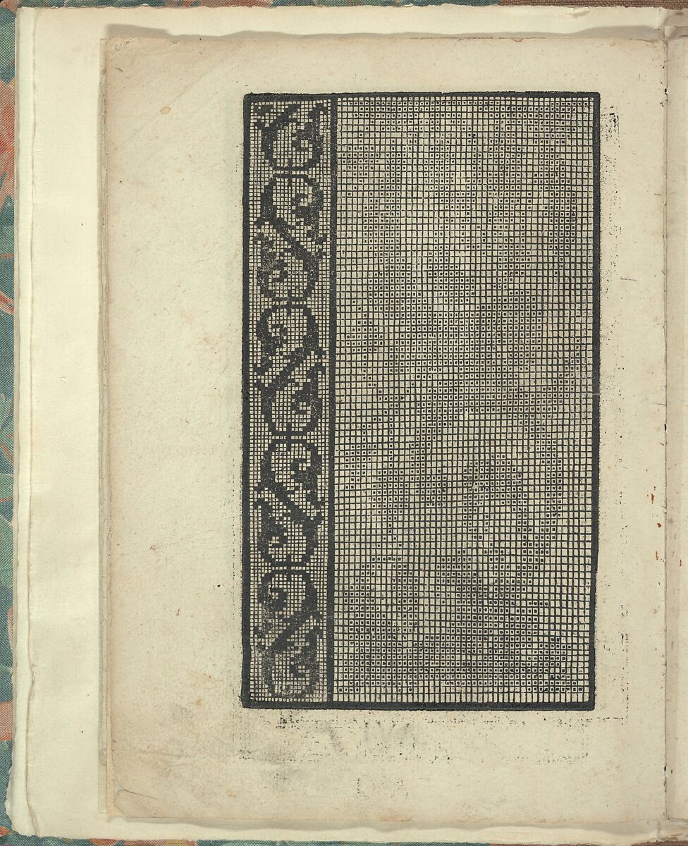 Opera Nova Universali intitulata Corona di racammi, page 6 (verso), Giovanni Andrea Vavassore (Italian, active Venice 1530–1573)  , Venice, Woodcut 