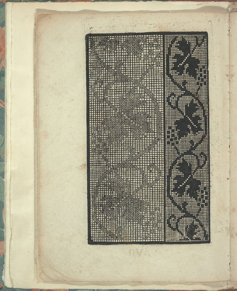 Opera Nova Universali intitulata Corona di racammi, page 7 (verso), Giovanni Andrea Vavassore (Italian, active Venice 1530–1573)  , Venice, Woodcut 