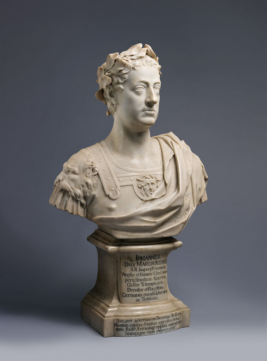 John Churchill, 1st Duke of Marlborough (1650–1722), John Michael Rysbrack (Flemish, Antwerp 1694–1770 London), Carrara marble, British