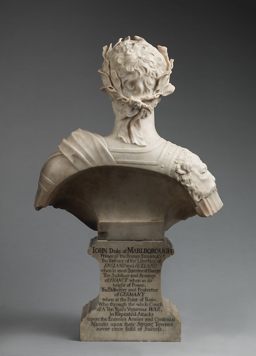John Churchill, 1st Duke of Marlborough (1650–1722), John Michael Rysbrack (Flemish, Antwerp 1694–1770 London), Carrara marble, British