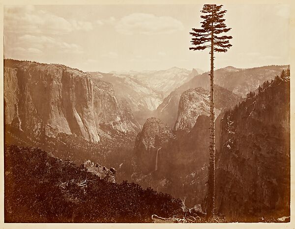 The Yosemite Valley from the “Best General View”, Carleton E. Watkins (American, 1829–1916), Albumen silver print 