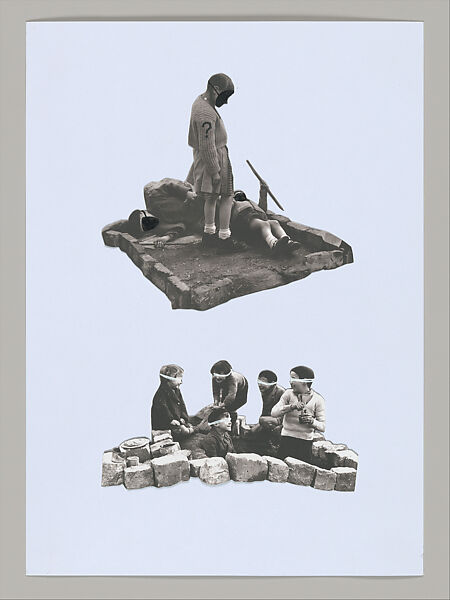 Untitled (Unlearning Instincts), Eva Koťátková (Czech, born Prague, 1982), 96 collages on paper