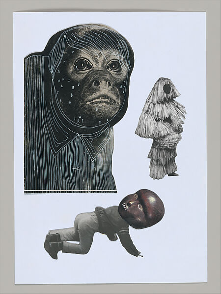 Untitled (Unlearning Instincts), Eva Koťátková (Czech, born Prague, 1982), 96 collages on paper