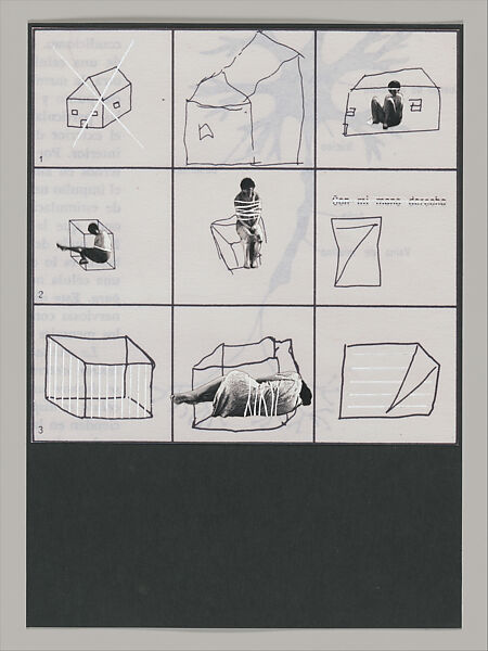 Untitled (Unlearning Instincts), Eva Koťátková (Czech, born Prague, 1982), 96 collages on paper