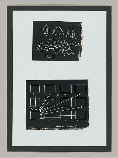 Untitled (Unlearning Instincts), Eva Koťátková (Czech, born Prague, 1982), 96 collages on paper