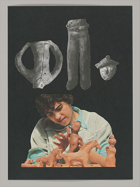 Untitled (Unlearning Instincts), Eva Koťátková (Czech, born Prague, 1982), 96 collages on paper