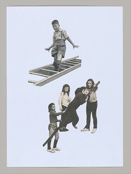 Untitled (Unlearning Instincts), Eva Koťátková (Czech, born Prague, 1982), 96 collages on paper