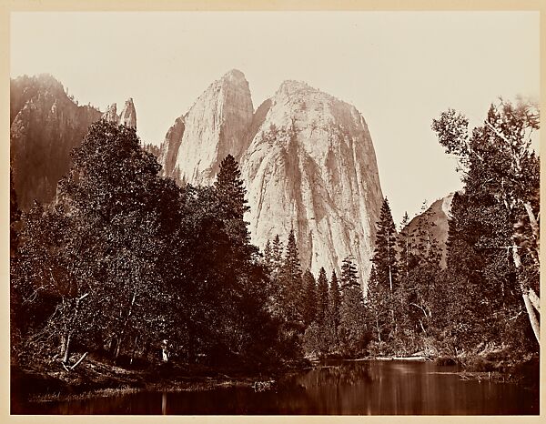 Cathedral Rocks, 2600 ft., Yosemite, Carleton E. Watkins (American, 1829–1916), Albumen silver print 