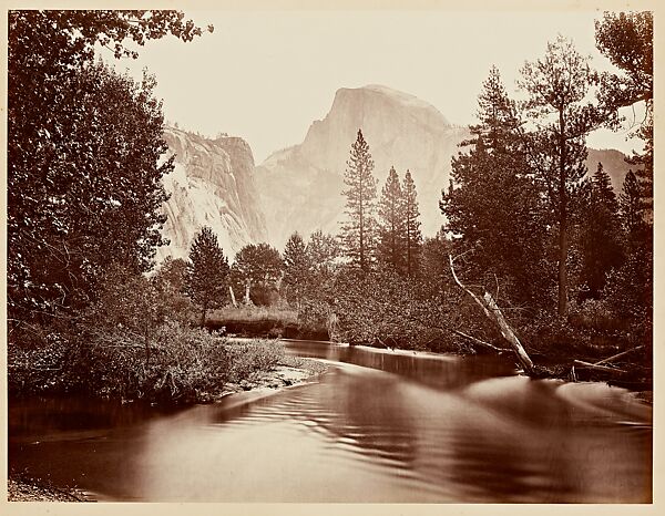 Tasayac, the Half Dome, 5000 ft., Yosemite, Carleton E. Watkins (American, 1829–1916), Albumen silver print 