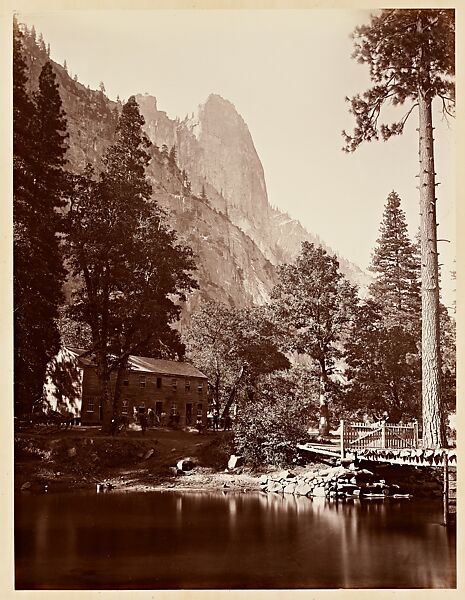 The Sentinel, 3270 ft., Yosemite, Carleton E. Watkins (American, 1829–1916), Albumen silver print 
