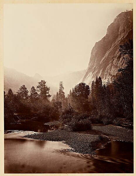 Mt. Starr King, Yosemite, Carleton E. Watkins (American, 1829–1916), Albumen silver print 