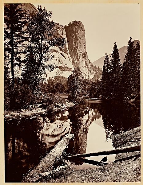 Washington Column, 2082 ft., Yosemite, Carleton E. Watkins (American, 1829–1916), Albumen silver print 